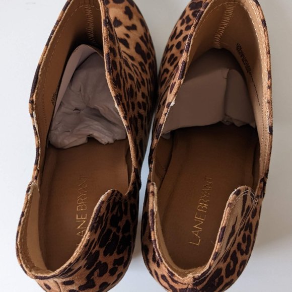 Lane Bryant Dream Cloud Cutout High Heel Bootie - Leopard - 11W - Picture 11 of 15